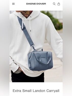 Dagne Dover Onxy Landon Carryall Extra Small Bag NWT